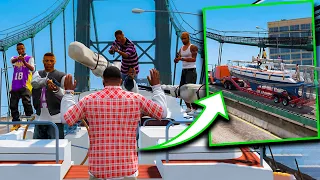 INVADI UM BARCO CHEIO DE LADRÕES NO GTA 5 - ModHistória #3