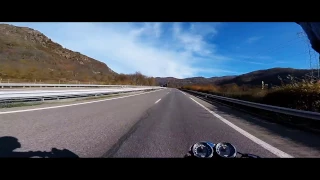 First Trip with Triumph Bonneville T100 Barcelona to Carcassonne France