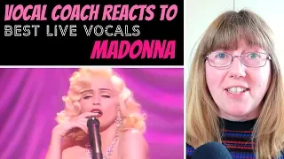 Vocal Coach Reacts to Madonna Best LIVE Vocals