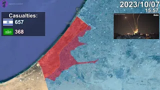 Israel-Hamas War: First 4 Days Mapped using Google Earth