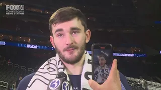 UConn's Alex Karaban reacts to winning national championship | Full Interview