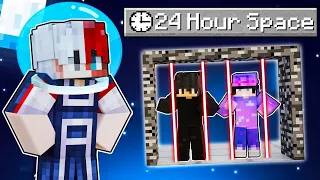 Locking My Friends in SPACE For 24 HOURS 😂 in Minecraft!