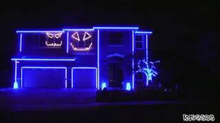 *HD* *3D* Hot Video -  Halloween Light Show 2011 - Party Rock Anthem*