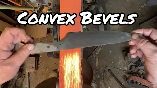 Chef knife bevel grinding