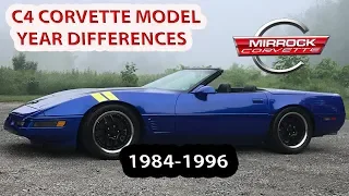 C4 Corvette Model Year Differences and Collectability