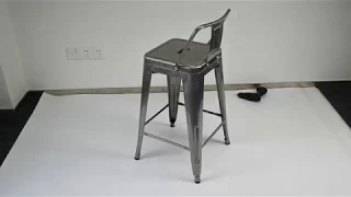 LOWBACK METAL STOOL-ASSEMBLY INSTRUCTION