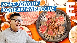 Beef Tongue Korean Barbecue on An All-Charcoal Grill — K-Town