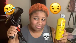 SLEEK LOOK ON NATURAL 4C HAIR WITH GOT2B GLUED SPRAY?? (AGAIN!!!) || STUDIO TECHLIO