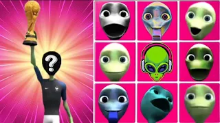 Wrong Heads Challenge DAME TU COSITA Vs Alien Green Vs Alien FIFA World Cup 2018 El Chombo Dance