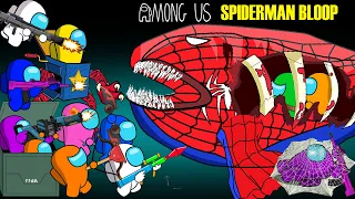 NEW! 어몽어스 VS SPIDERMAN BLOOP | AMONG US ANIMATION 53