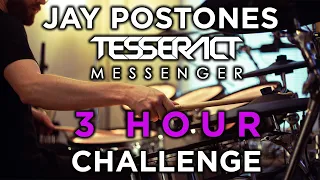 TESSERACT - MESSENGER (3hr challenge!) - Drum performance by Jay Postones