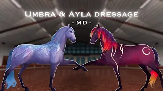 Umbra and Ayla dressage I Moon Dancers I Starstable club