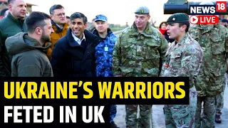 Zelenskiy Awards Medals To Ukrainian Troops Training At British Base | Zelensky UK Visit | News18