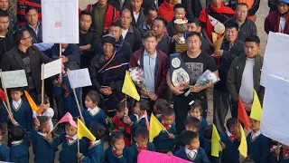 Grand reception of two times NWA champ @Venuzodawhuo (Timothy) at Thenyizu village / the beast