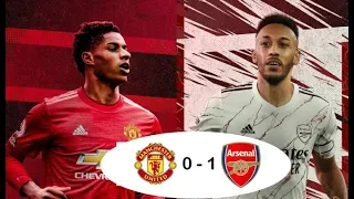 Man United Vs Arsenal  (0-1) | 2020 Premiere league | Aubameyang | Arsenal Win in Old Trafford