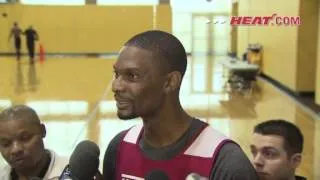 interview with Chris Bosh " 2/28/2013" HD video. Miami Heat Harlem Shake NBA