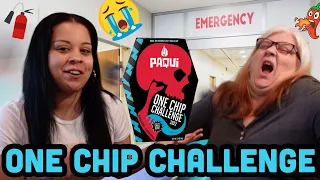 I Did The One Chip Challenge With My MOM 🥵🔥 I Thought We Were Doing Good Until This Happened..😭