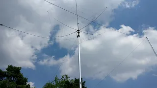 11 meter high Crank up Tilt over aluminium Ham Radio tower for ON8EI