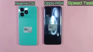 Realme c51 vs oppo A54 | Speed Test And Comparison 2024