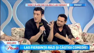 Vezi glume din culisele Las Fierbinti