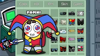 Pomni (amazing digital circus) in Among Us ◉ funny animation - 1000 iQ impostor