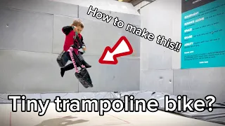 Learn BMX tricks EASILY on a home made trampoline bike!!!