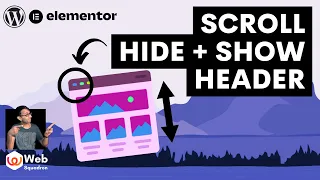 Show Hide the Header on Scroll - Free Code - Elementor Wordpress Tutorial