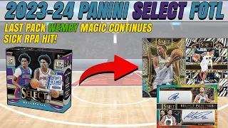 More Last Pack Victor Wembanyama Magic!! 2023-24 Panini Select Basketball FOTL Opening | Sick RPA!!