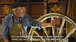 Making a wooden wheel using traditional hand tools