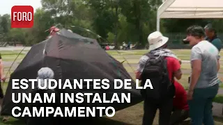 Estudiantes de la UNAM instalan campamento propalestina en CU - Paralelo 23