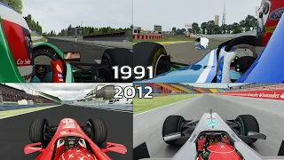 Every Michael Schumacher OnBoard in F1 1991-2012 - #assettocorsa #tribute