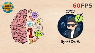 Brain Test 2: Agent Smith Level 1 To 20 By (Unico Studio LLC), iOS/Android Walkthrough