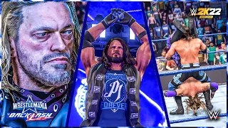 Wwe 2k22 : Edge vs AJ Styles - Wwe WrestleMania Backlash 2022 | Full Match | 60fps Full HD 🔥