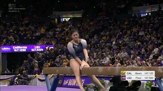 Chelsea Shu (Cal) 2019 Beam vs LSU 9.725