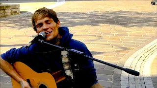 BRADFORD BUSKER (Frankie Porter) Sings "Leaving on a Jet Plane"