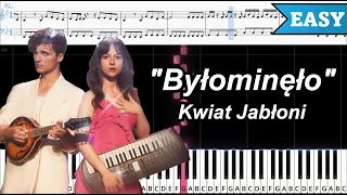 "Byłominęło" - Kwiat Jabłoni | ŁATWY PIANO TUTORIAL | NUTY