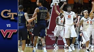 Georgia Tech vs. Virginia Tech Men's Basketball Highlights (2016-17)
