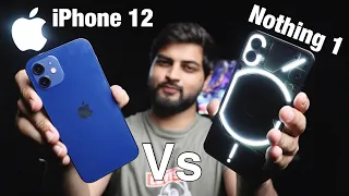 Nothing Phone 1 VS iPhone 12 Full Detailed Comparison ( Hindi ) what is the difference? Mohit Balani
