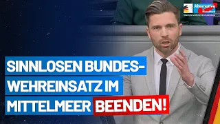 Sinnlosen Bundeswehreinsatz im Mittelmeer beenden! - Jan Nolte - AfD-Fraktion im Bundestag