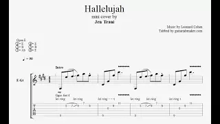 Hallelujah TAB - fingerpicking guitar tabs (PDF + Guitar Pro)