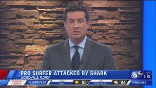 Pro surfer recovering from shark bites at Jacksonville beach