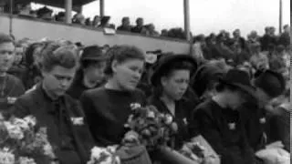 Silent film from the first commemoration of the Lidice tragedy 1945