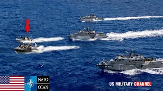 Terrifying Moment! U.S. Navy Battleships vs Houthi Rebel Ships in Red Sea