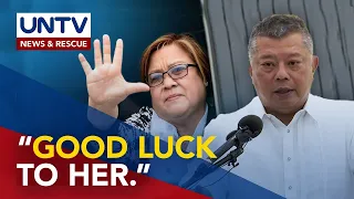 Remulla on De Lima's case: “Good luck to her.”