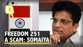 Freedom 251 a Scam? BJP MP Kirit Somaiya Calls it a Fraud Company