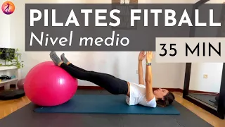 PILATES PELOTA GRANDE o FITBALL | 35 min | Cuerpo completo