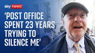 Alan Bates tells inquiry the Post Office lied for '23 years to discredit and silence me'