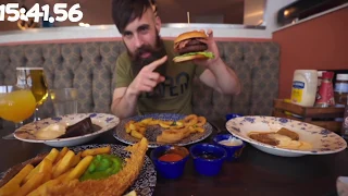 THE WETHERSPOONS 10,000 CALORIE CHEAT MEAL CHALLENGE | BeardMeatsFood