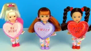 Barbie Shelly Kelly club Dolls 3 Little Cute Girls Unboxing Play dolls and Toys