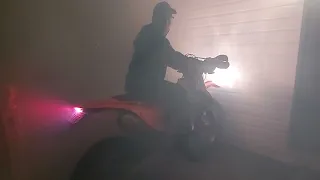 KTM 500 6th gear 120mph+ burnout!